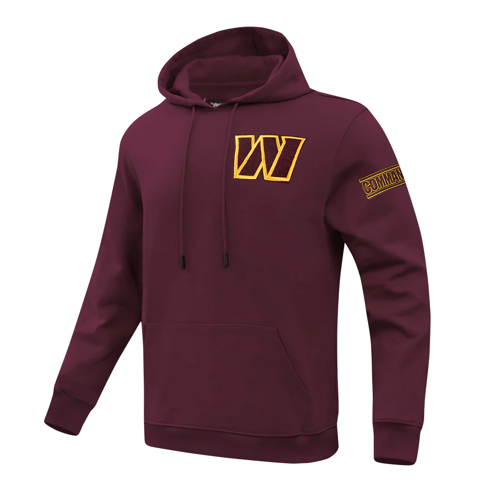 NFL WASHINGTON COMMANDERS CLASSIC CHENILLE PO HOODIE (WINE) - Image 11