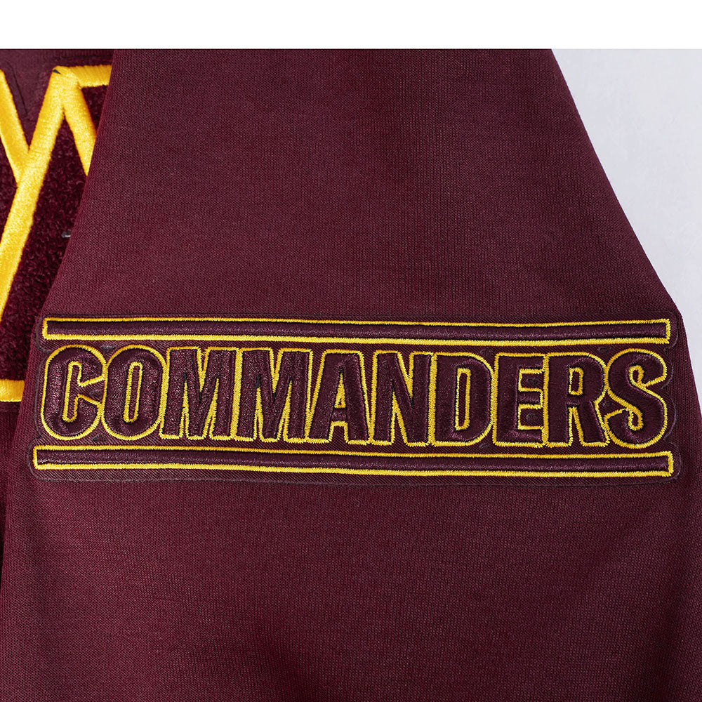 NFL WASHINGTON COMMANDERS CLASSIC CHENILLE PO HOODIE (WINE) - Image 14