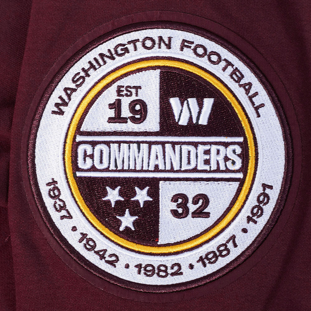 NFL WASHINGTON COMMANDERS CLASSIC CHENILLE PO HOODIE (WINE) - Image 15