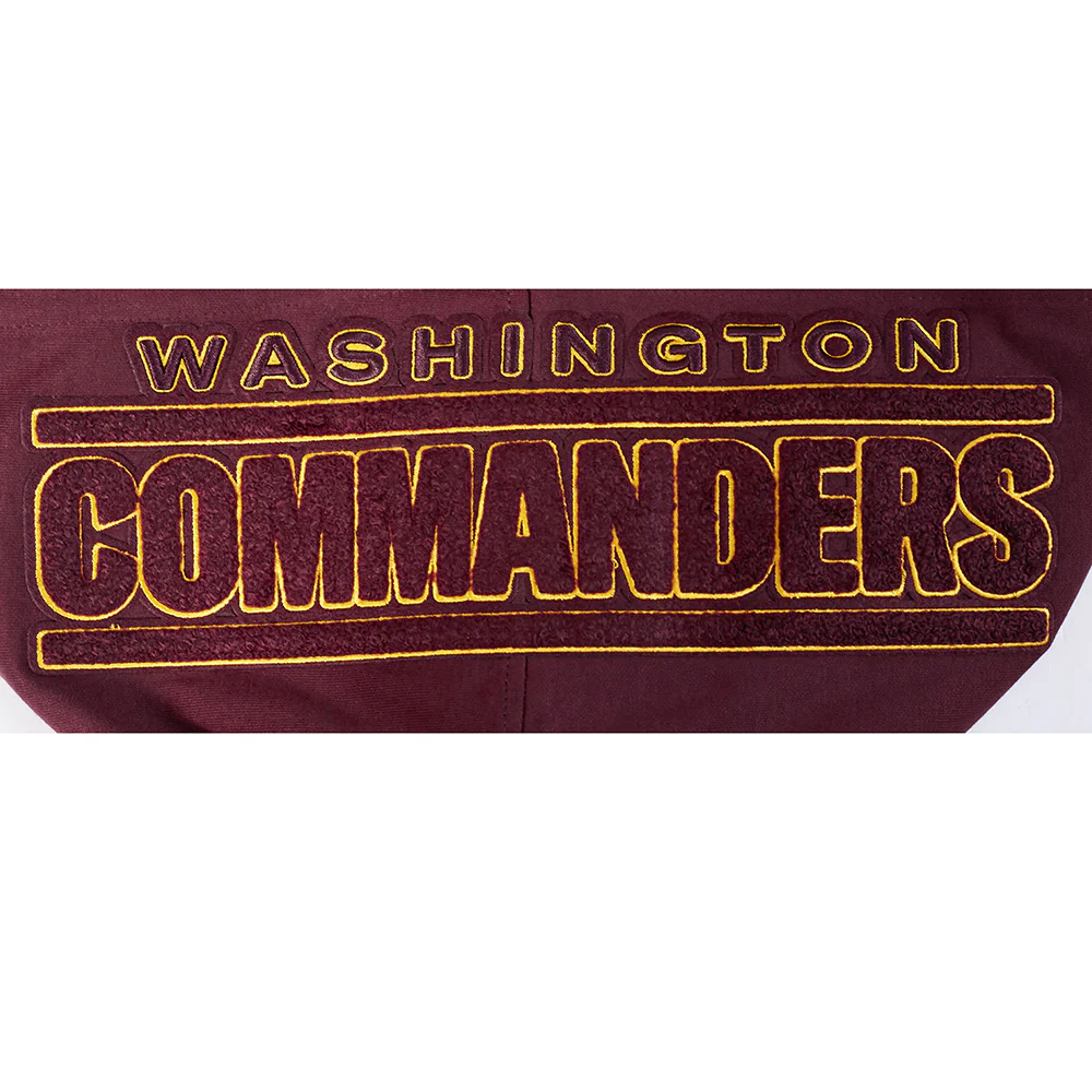 NFL WASHINGTON COMMANDERS CLASSIC CHENILLE PO HOODIE (WINE) - Image 16