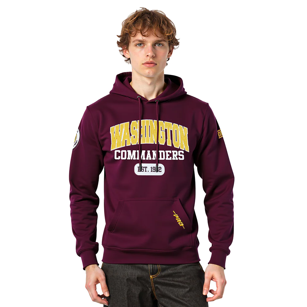 NFL WASHINGTON COMMANDERS CITY ARCH MEN'S FLC PO HOODIE (WINE)