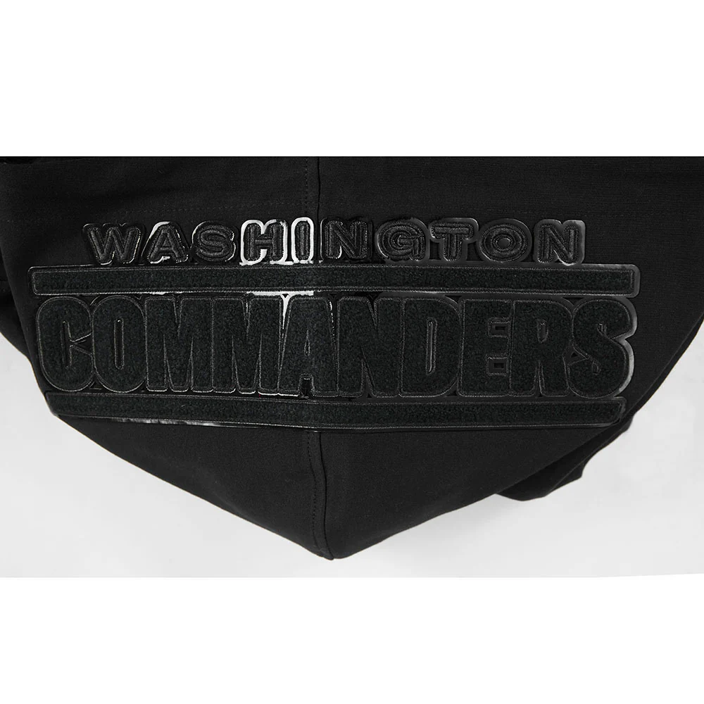 NFL WASHINGTON COMMANDERS TRIPLE BLACK MEN'S DK FZ HOODIE (TRIPLE BLACK) - Image 14