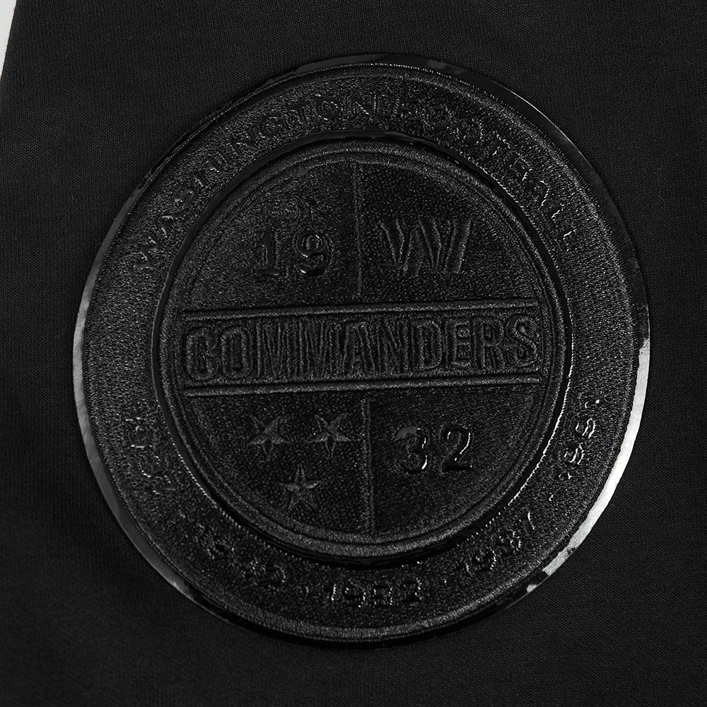 NFL WASHINGTON COMMANDERS TRIPLE BLACK MEN'S DK FZ HOODIE (TRIPLE BLACK) - Image 8