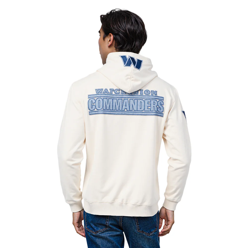NFL WASHINGTON COMMANDERS VARSITY BLUES PO HOODIE (LINEN) - Image 2