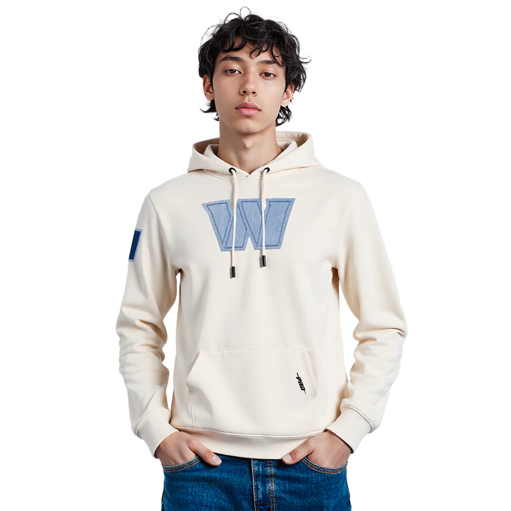 NFL WASHINGTON COMMANDERS VARSITY BLUES PO HOODIE (LINEN) - Image 8
