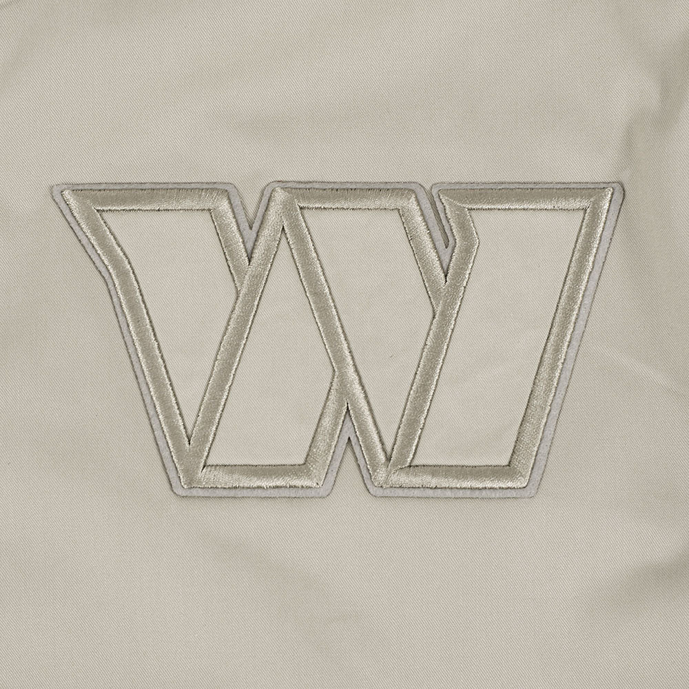 NFL WASHINGTON COMMANDERS NEUTRAL MEN'S TWILL JACKET (TAUPE) - Image 5