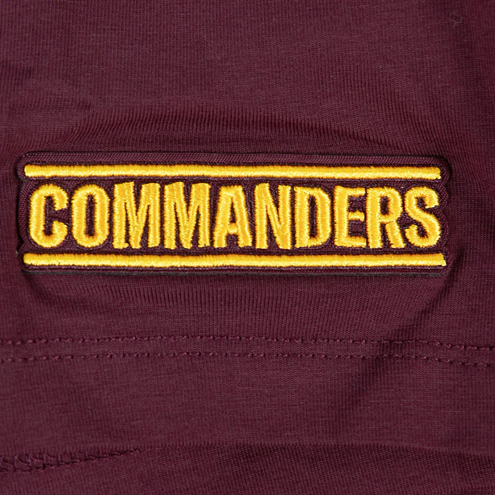 NFL WASHINGTON COMMANDERS SCRIPT TAIL WOMEN'S SJ BOXY TEE (WINE) - Image 5