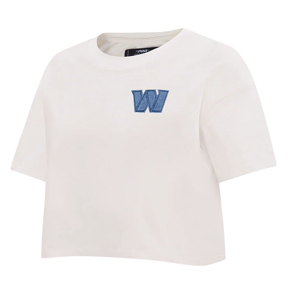 NFL WASHINGTON COMMANDERS VARSITY BLUES WOMEN'S  SJ BOXY TEE (LINEN) - Image 10