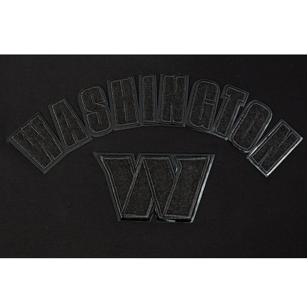 NFL WASHINGTON COMMANDERS TRIPLE BLACK WOMEN'S FLC CREWNECK (TRIPLE BLACK WOMEN'S) - Image 6