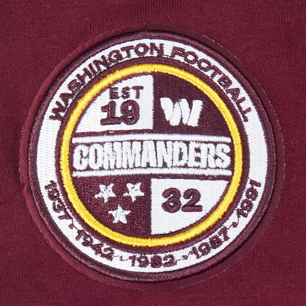 NFL WASHINGTON COMMANDERS CLASSIC LITTLE BOYS SHORT SLEEVE STRIPED RIB TEE (WINE) - Image 7