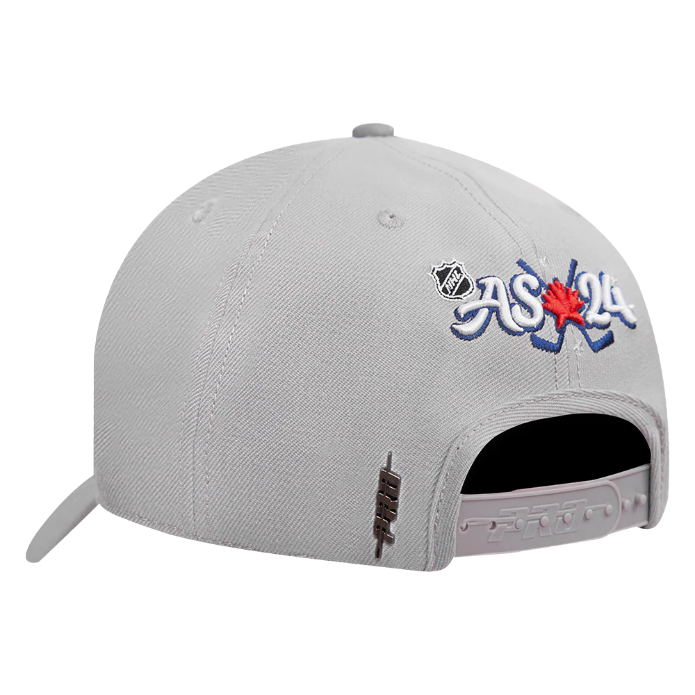 NHL ALL TEAMS NHL ALL STAR 2024 SNAPBACK HAT (GRAY) - Image 4