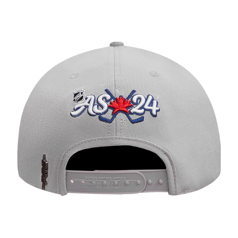 NHL ALL TEAMS NHL ALL STAR 2024 SNAPBACK HAT (GRAY) - Image 5