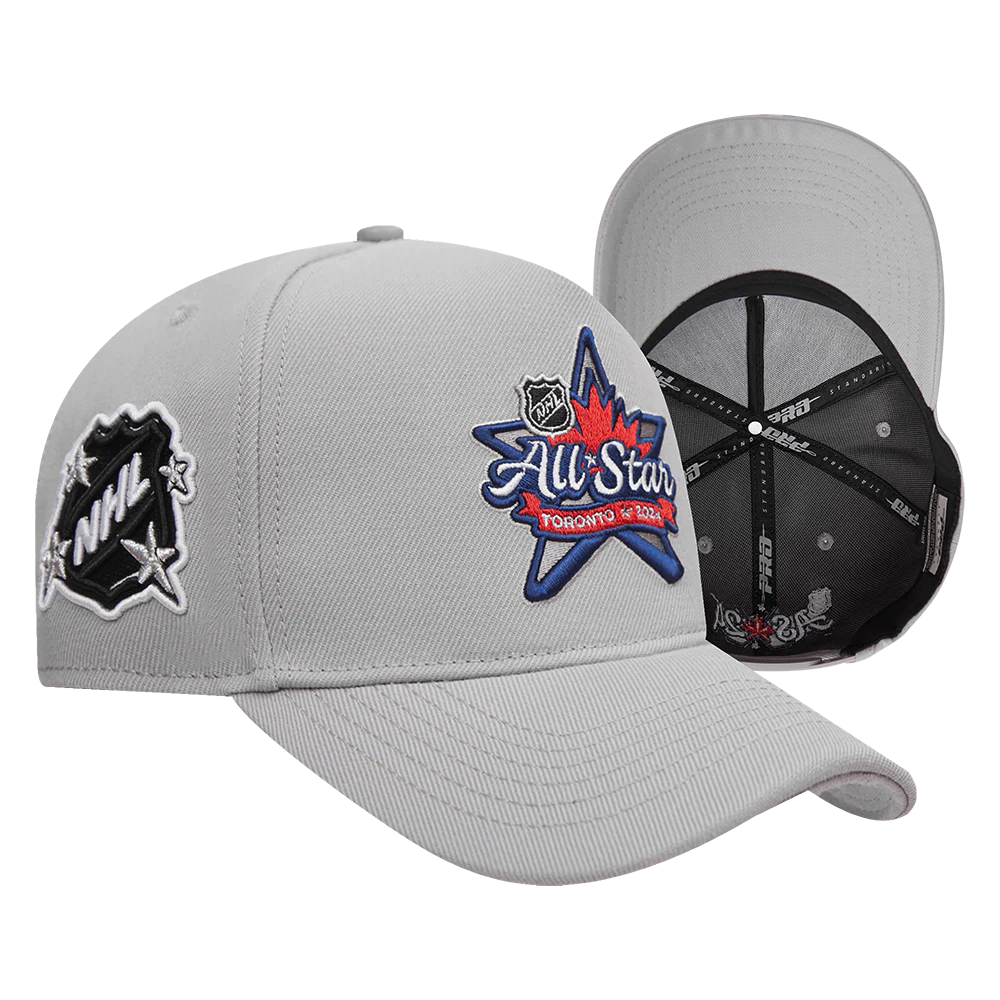 NHL ALL TEAMS NHL ALL STAR 2024 SNAPBACK HAT (GRAY) - Image 7