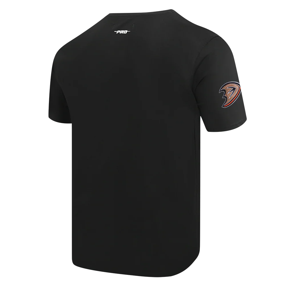 NHL ANAHEIM DUCKS OLD ENGLISH MEN'S TEE (BLACK) - Image 6