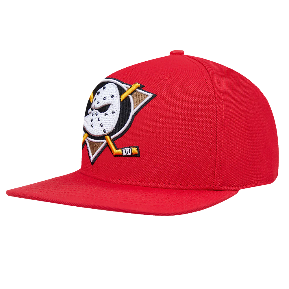 NHL ANAHEIM DUCKS CLASSIC LOGO WOOL UNISEX SNAPBACK HAT (ROYAL BLUE/GRAY) - Image 2