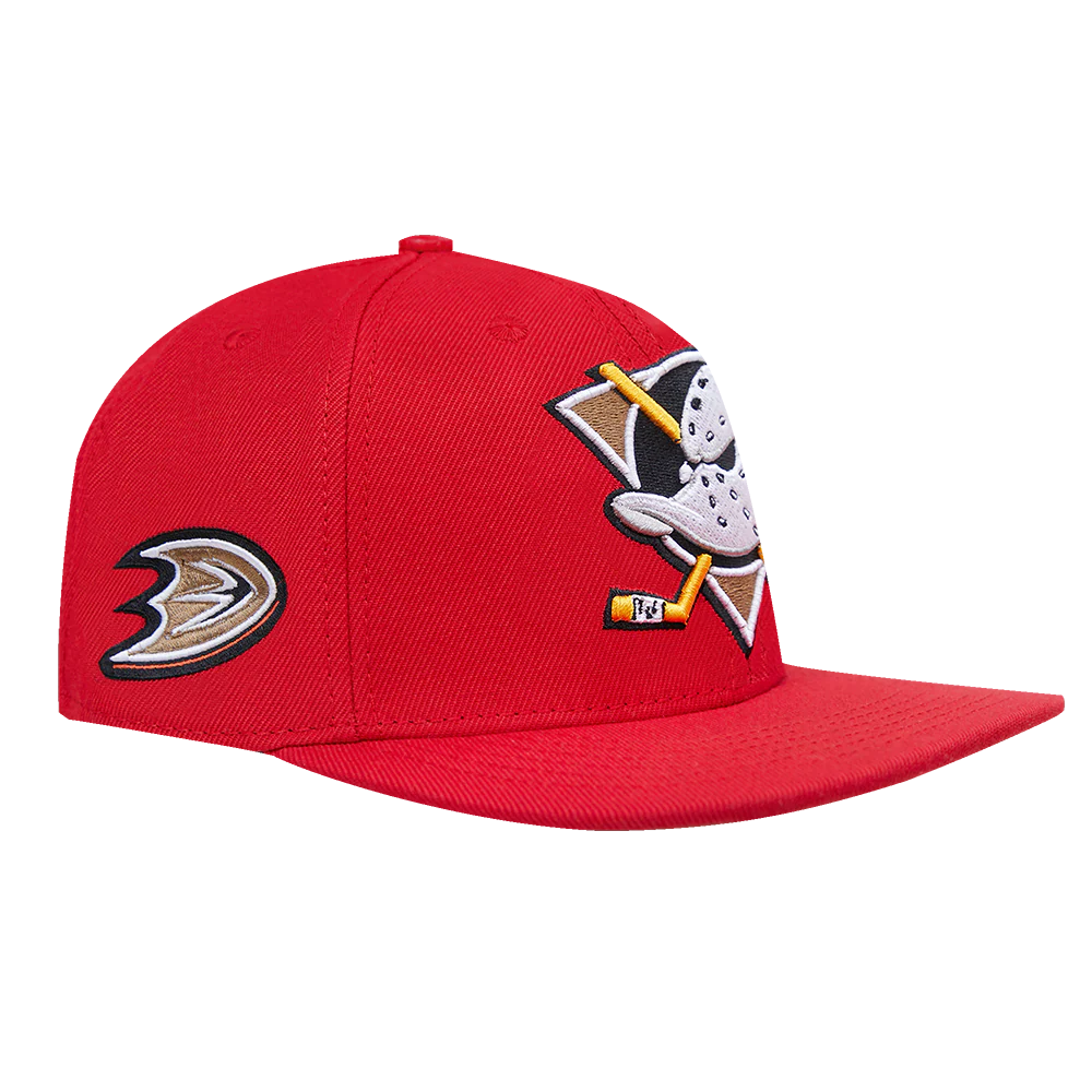 NHL ANAHEIM DUCKS CLASSIC LOGO WOOL UNISEX SNAPBACK HAT (ROYAL BLUE/GRAY) - Image 4
