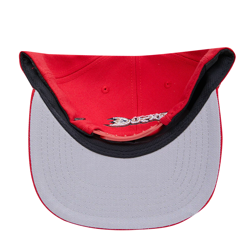 NHL ANAHEIM DUCKS CLASSIC LOGO WOOL UNISEX SNAPBACK HAT (ROYAL BLUE/GRAY) - Image 7