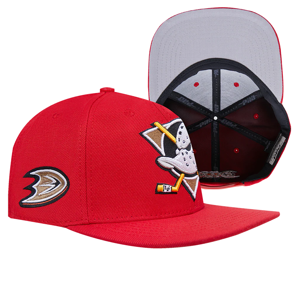 NHL ANAHEIM DUCKS CLASSIC LOGO WOOL UNISEX SNAPBACK HAT (ROYAL BLUE/GRAY) - Image 8