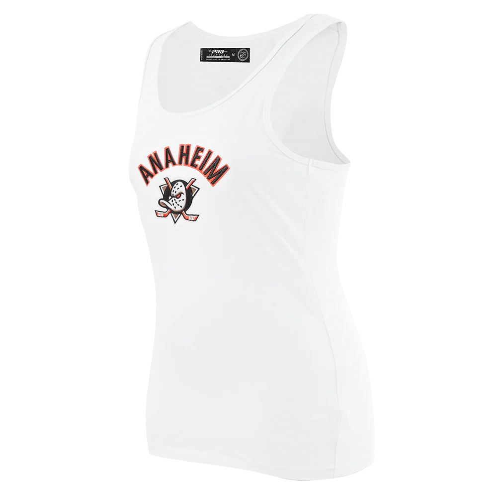 NHL ANAHEIM DUCKS CLASSIC WOMEN'S RACERBACK (WHITE) - Image 2