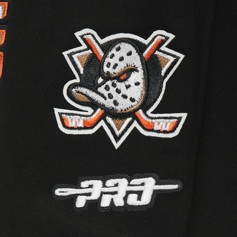 NHL ANAHEIM DUCKS WINGSPAN WOMEN'S FLC CREWNECK (BLACK) - Image 11