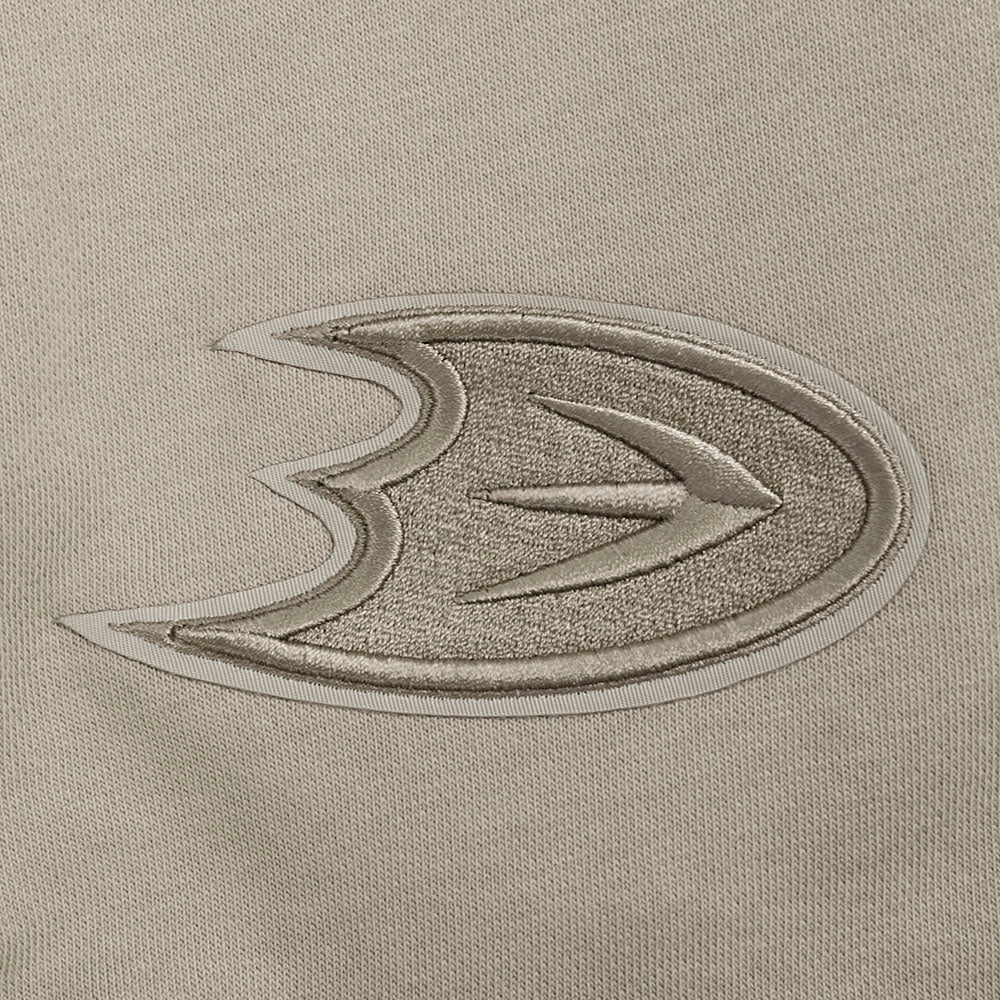 ANAHEIM DUCKS WINGSPAN WOMEN'S FLC CREWNECK (TAUPE) - Image 12