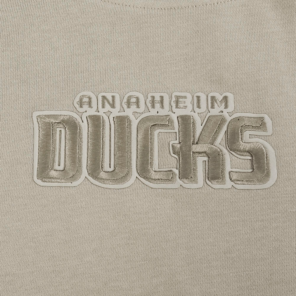 ANAHEIM DUCKS WINGSPAN WOMEN'S FLC CREWNECK (TAUPE) - Image 15