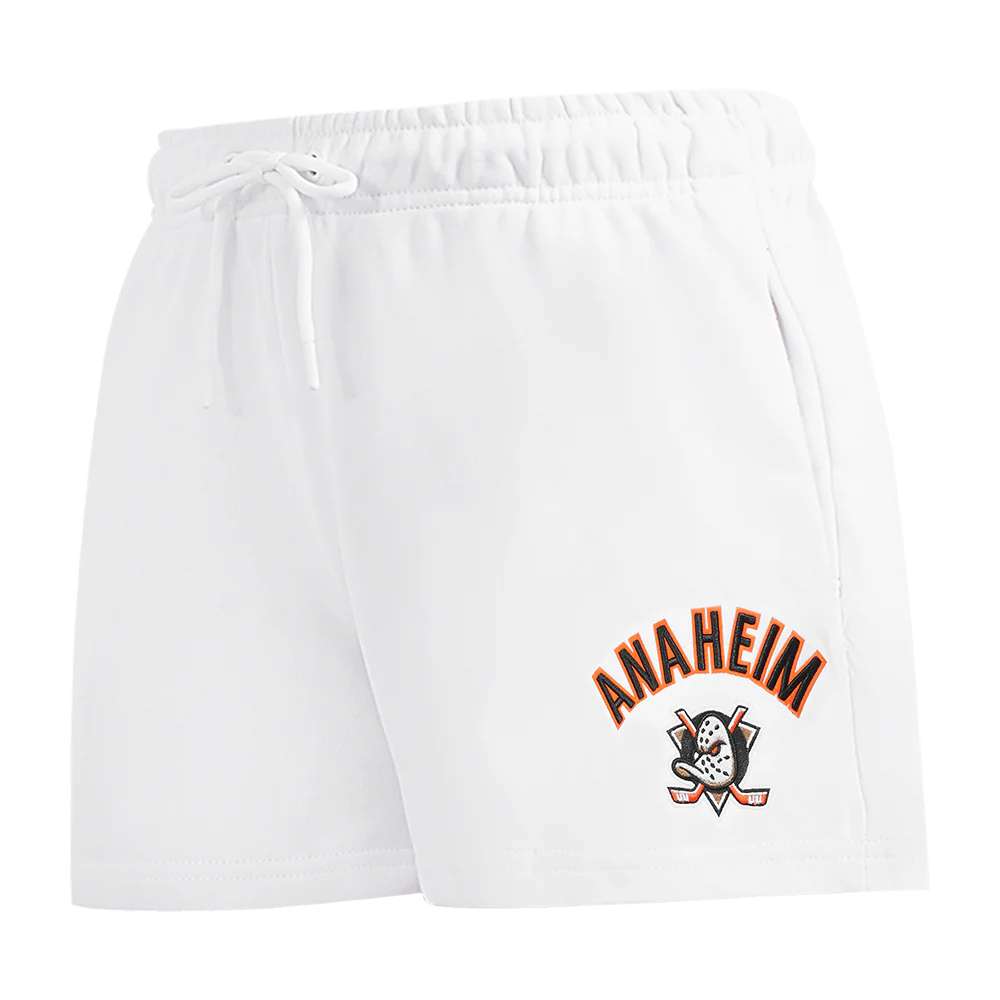 NHL ANAHEIM DUCKS CLASSIC WOMEN'S SHORT (WHITE)