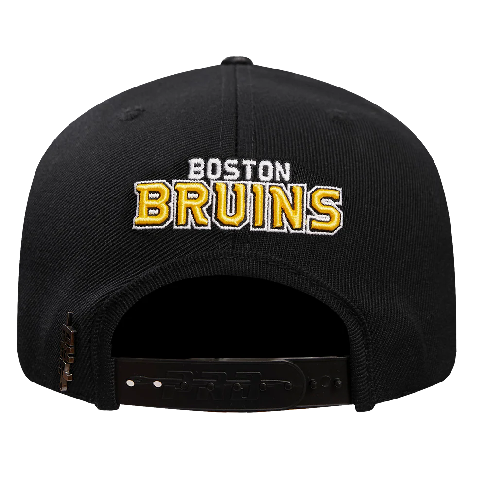 NHL BOSTON BRUINS HYBRID WOOL SNAPBACK HAT (BLACK) - Image 5