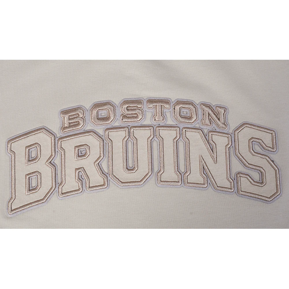 NHL BOSTON BRUINS NEUTRAL WOMEN'S SJ BOXY TEE (TAUPE) - Image 5