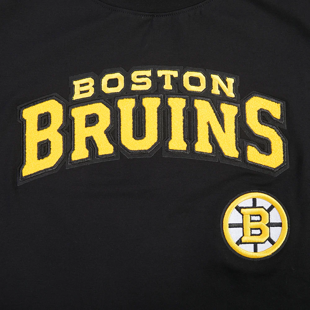 NHL BOSTON BRUINS CLASSIC CHENILLE WOMEN'S SJ SLIM FIT TEE (BLACK) - Image 6