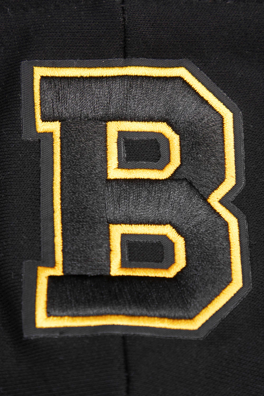 NHL BOSTON BRUINS RETRO CLASSIC WOMEN'S RIB CROPPED PULLOVER HOODIE (BLACK/YELLOW) - Image 5