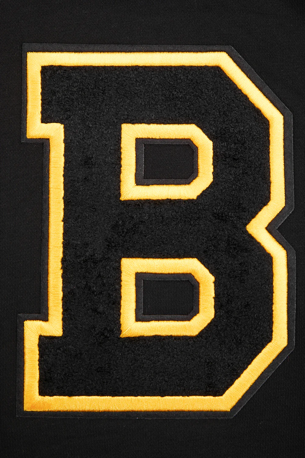 NHL BOSTON BRUINS RETRO CLASSIC WOMEN'S RIB CROPPED PULLOVER HOODIE (BLACK/YELLOW) - Image 7