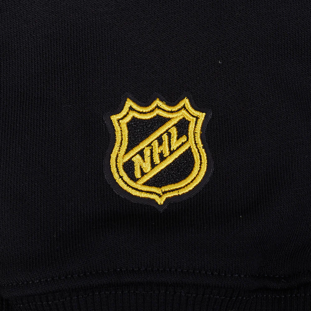 NHL BOSTON BRUINS CLASSIC CHENILLE WOMEN'S FLC CREWNECK ( BLACK) - Image 5