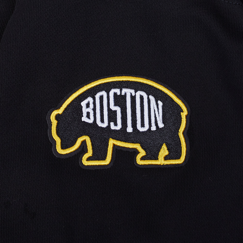 NHL BOSTON BRUINS CLASSIC CHENILLE WOMEN'S FLC CREWNECK ( BLACK) - Image 8