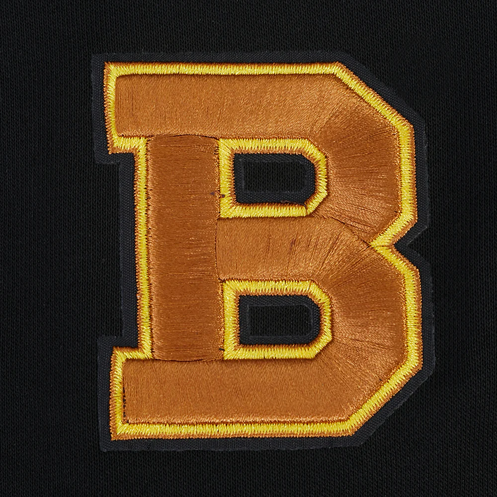 NHL BOSTON BRUINS RETRO CLASSICS WOMEN'S CREWNECK SWEATSHIRT (BLACK/YELLOW) - Image 5