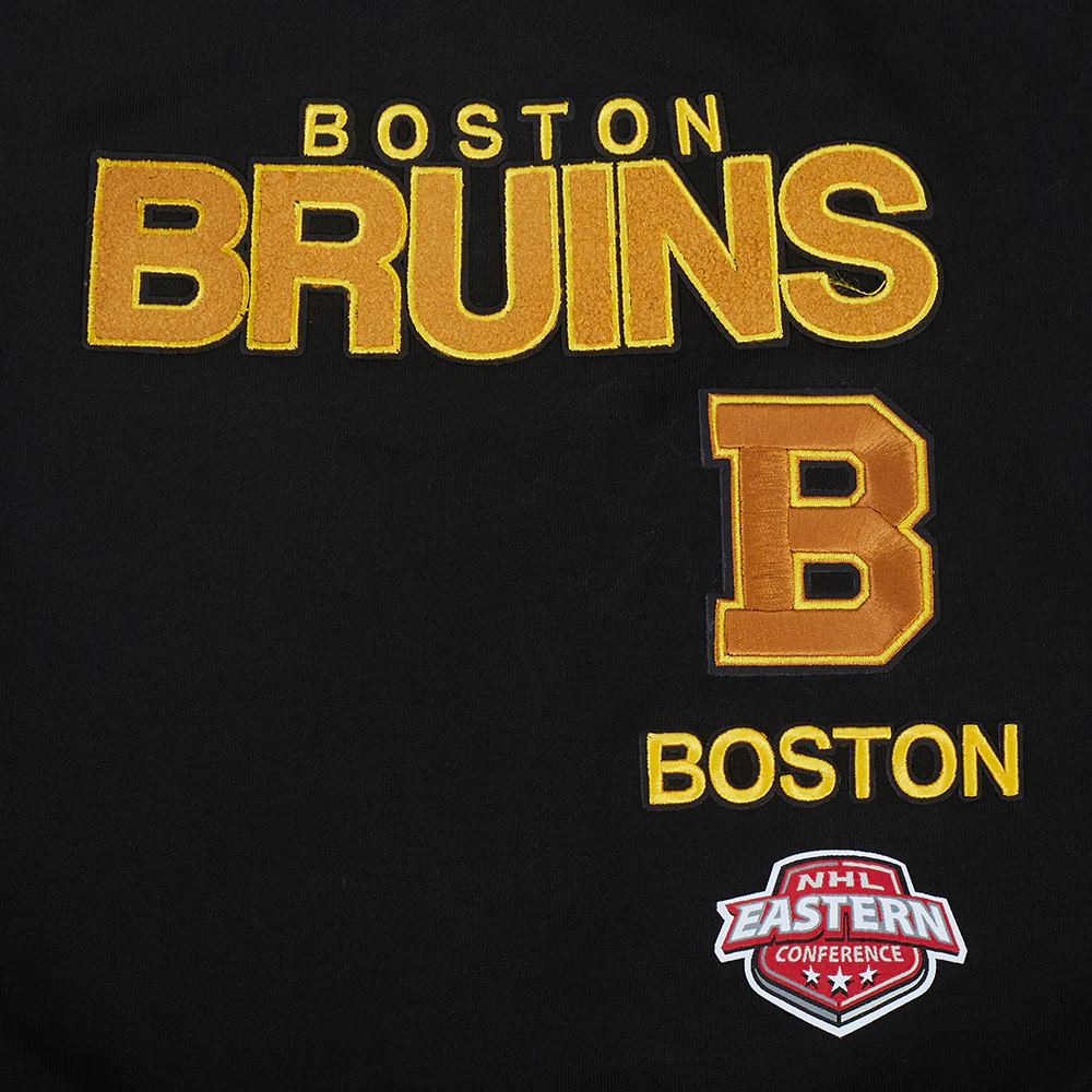 NHL BOSTON BRUINS RETRO CLASSICS WOMEN'S CREWNECK SWEATSHIRT (BLACK/YELLOW) - Image 6