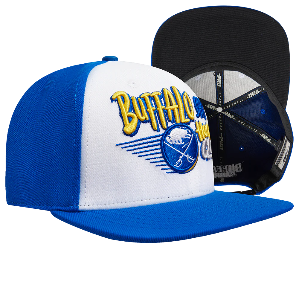 NHL BUFFALO SABRES RETRO MOTION 2 TONE WOOL SNAPBACK HAT (ROYAL BLUE/WHITE) - Image 8