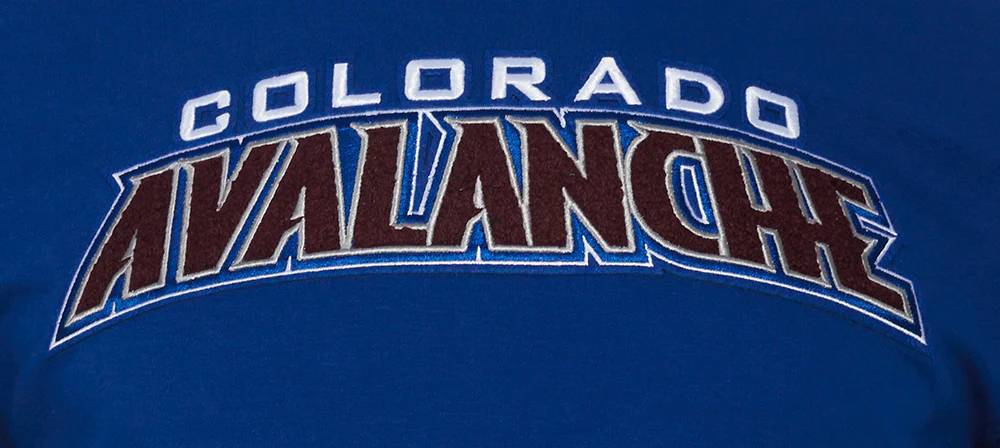NHL COLORADO AVALANCHE CLASSIC CHENILLE MEN'S TEE (DODGER BLUE) - Image 5