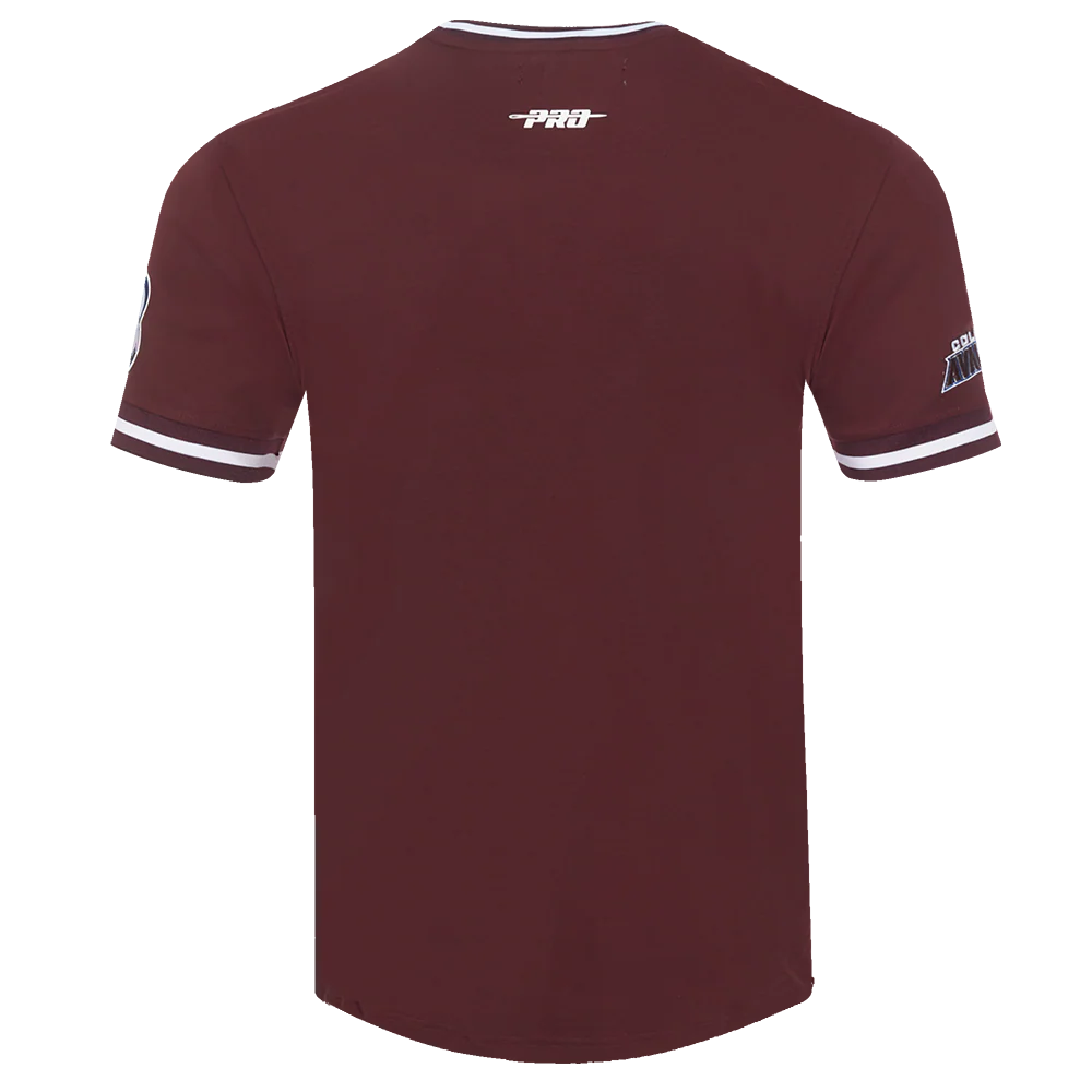 NHL COLORADO AVALANCHE CLASSIC CHENILLE MEN'S TEE (WINE) - Image 3
