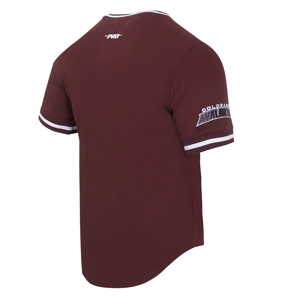 NHL COLORADO AVALANCHE CLASSIC CHENILLE MEN'S TEE (WINE) - Image 4