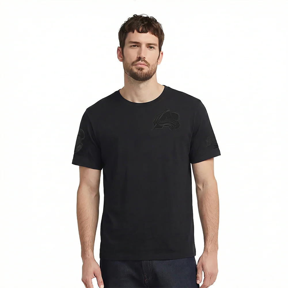 NHL COLORADO AVALANCHE NEUTRAL MEN'S DROP SHOULDER TEE (BLACK)
