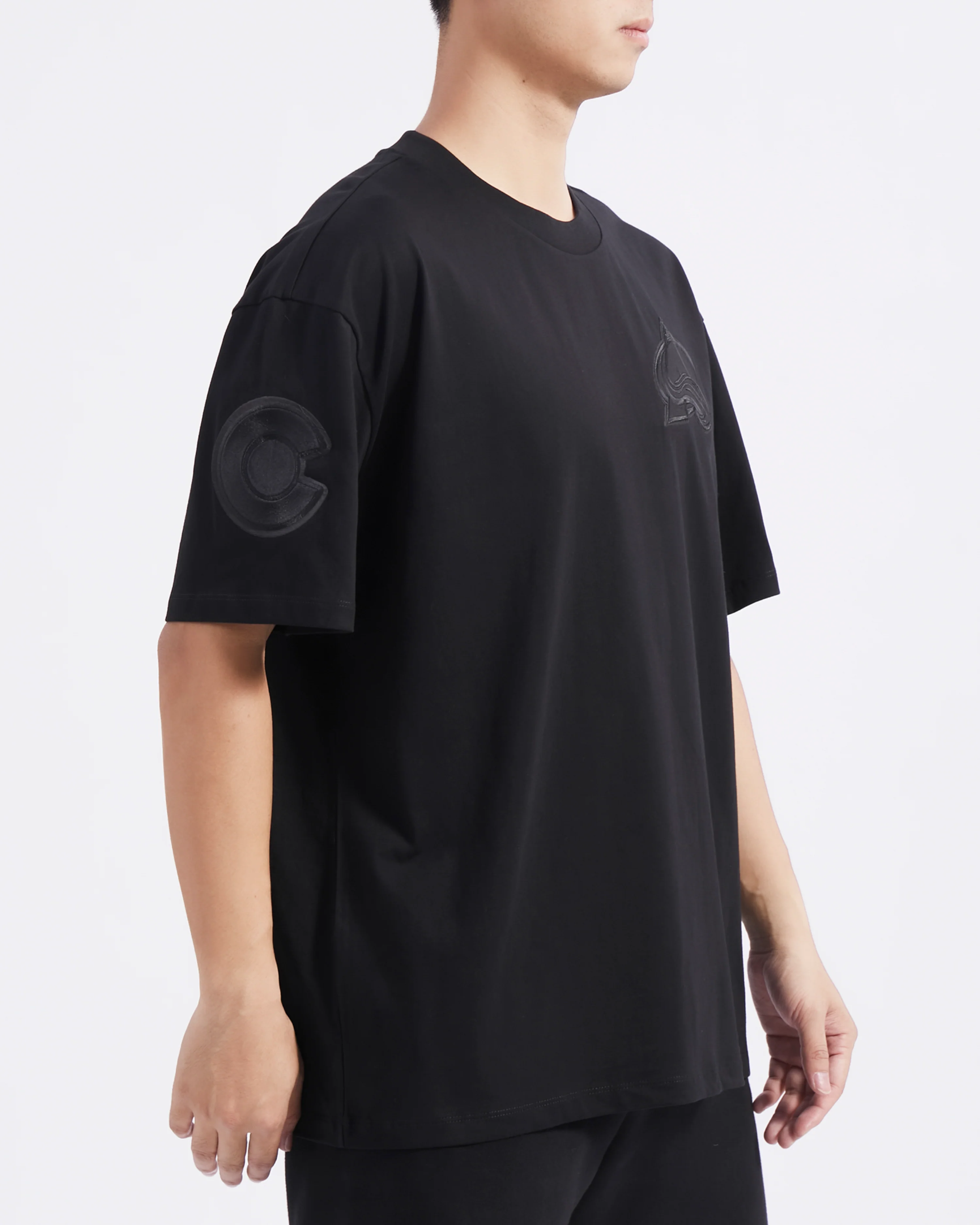 NHL COLORADO AVALANCHE NEUTRAL MEN'S DROP SHOULDER TEE (BLACK) - Image 4