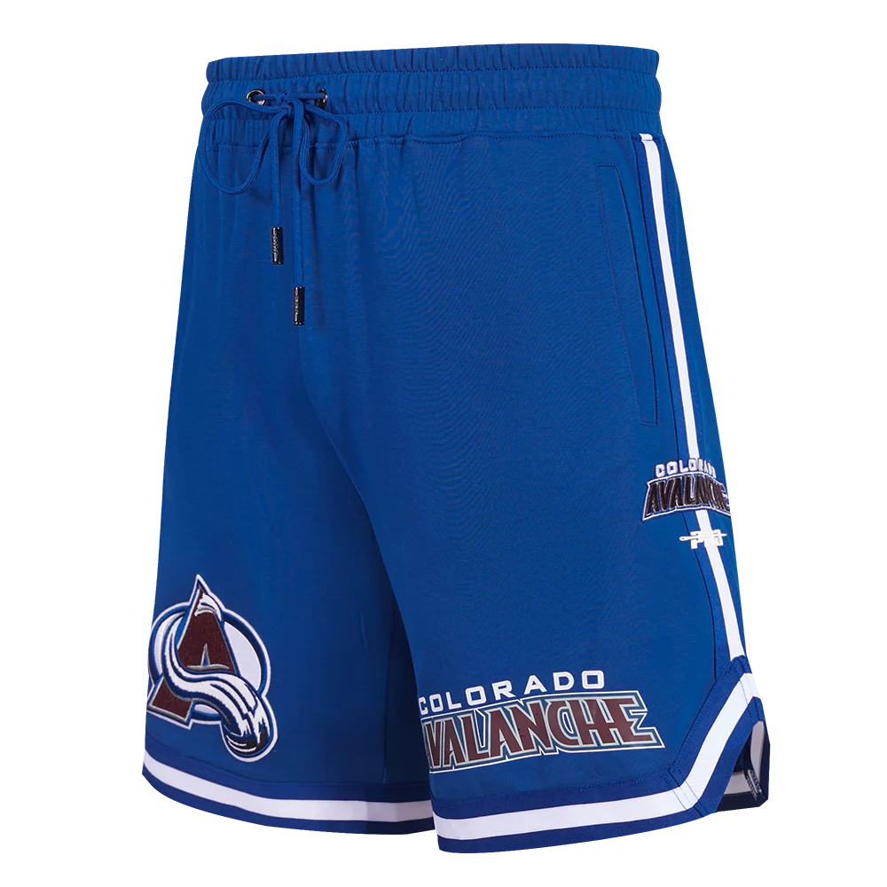 NHL COLORADO AVALANCHE CLASSIC CHENILLE MEN'S DK SHORT (DODGER BLUE)