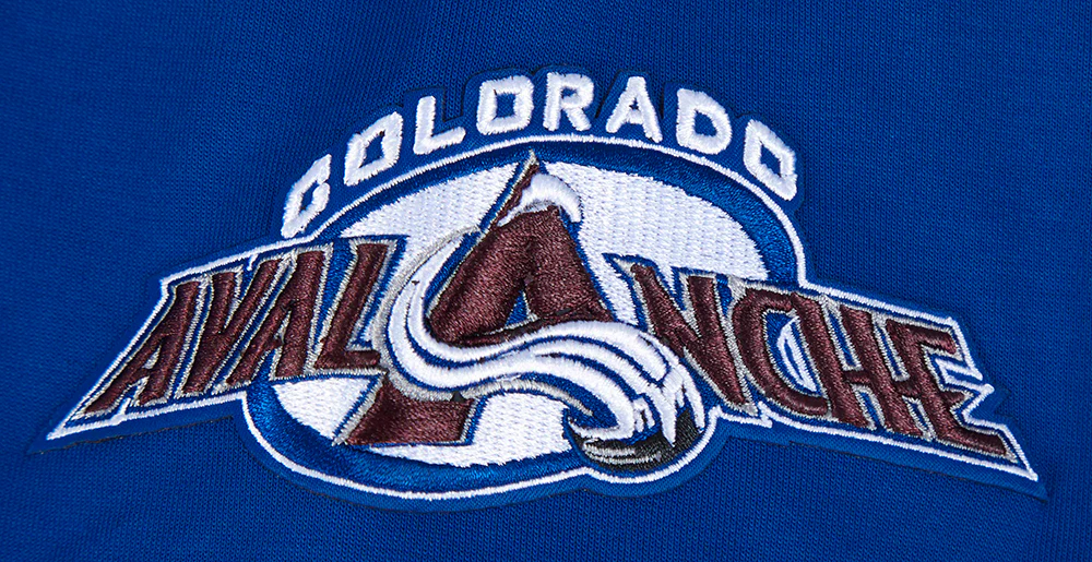 NHL COLORADO AVALANCHE CLASSIC CHENILLE MEN'S DK FULL ZIP PULLOVER HOODIE (DODGER BLUE) - Image 12