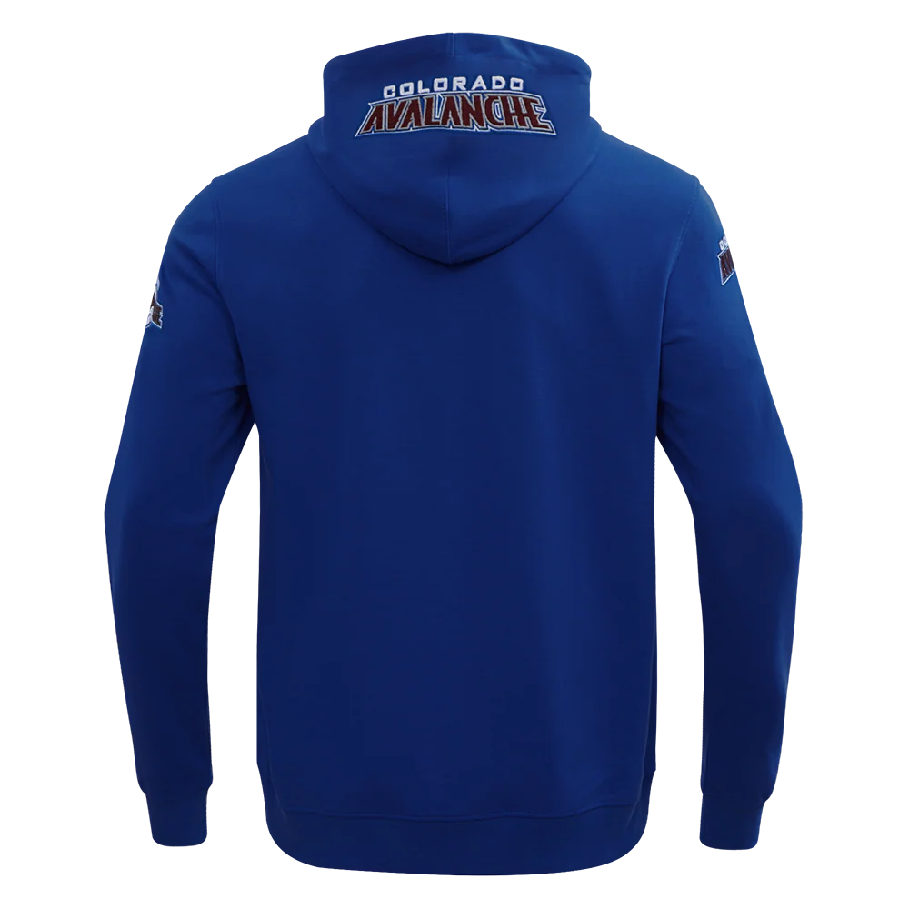 NHL COLORADO AVALANCHE CLASSIC CHENILLE MEN'S DK FULL ZIP PULLOVER HOODIE (DODGER BLUE) - Image 5
