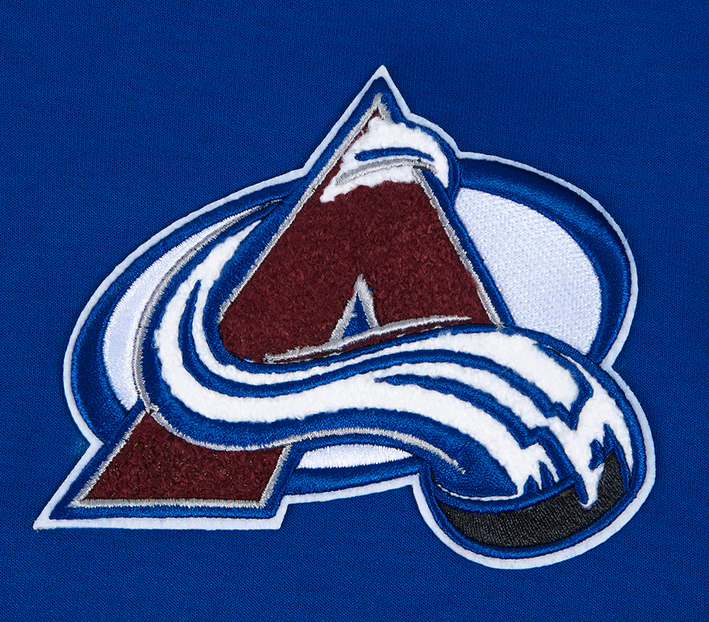 NHL COLORADO AVALANCHE CLASSIC CHENILLE MEN'S DK FULL ZIP PULLOVER HOODIE (DODGER BLUE) - Image 8