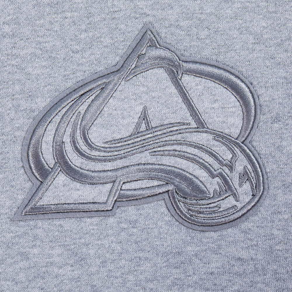 NHL COLORADO AVALANCHE NEUTRAL MEN'S DROP SHOULDER PULLOVER HOODIE (DARK HEATHER GRAY) - Image 9