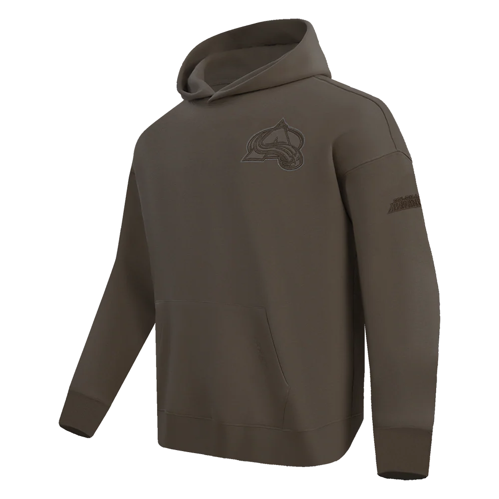 NHL COLORADO AVALANCHE NEUTRAL MEN'S DROP SHOULDER PULLOVER HOODIE (DARK TAUPE) - Image 6