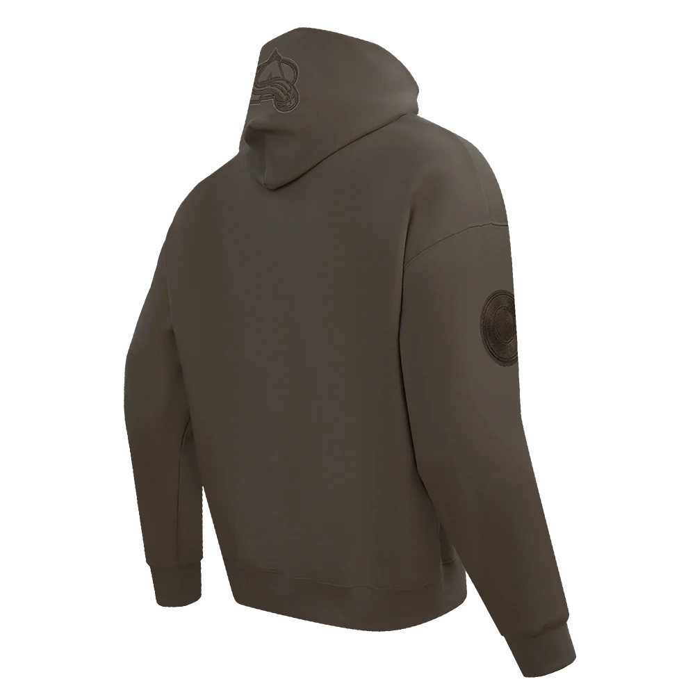 NHL COLORADO AVALANCHE NEUTRAL MEN'S DROP SHOULDER PULLOVER HOODIE (DARK TAUPE) - Image 8