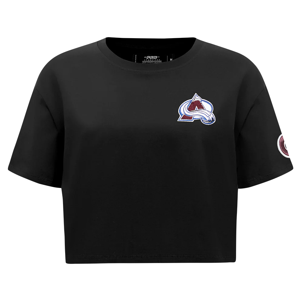 NHL COLORADO AVALANCHE CLASSIC WOMEN'S SJ BOXY TEE (BLACK)